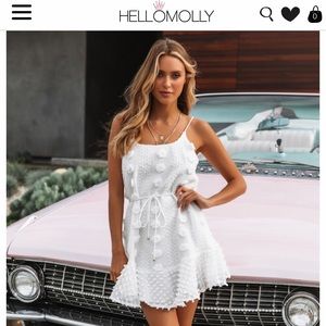 Hello Molly Wishing Waterfall dress white